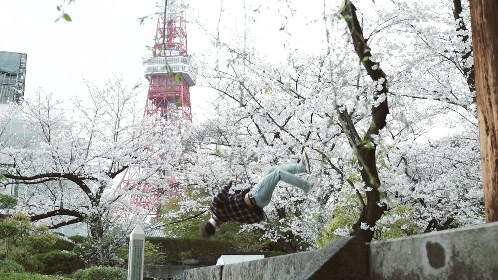 増上寺や毛利庭園…東京の桜名所でパルクール・ZENが華麗に舞う！特別動画が公開