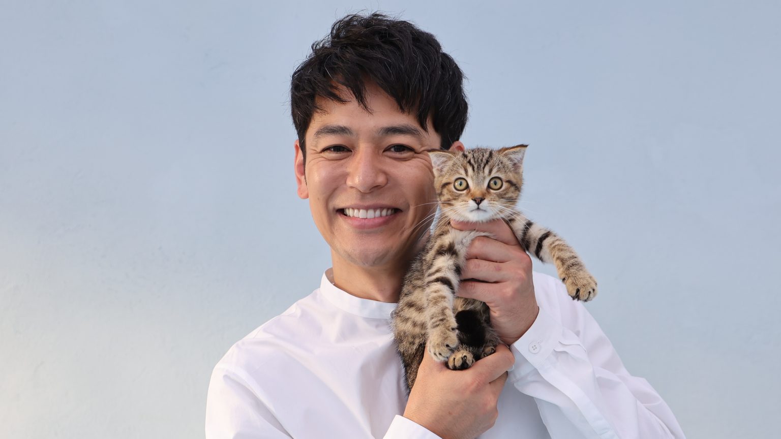 妻夫木聡が子猫にメロメロ！「赤ちゃんってやっぱりかわいい」