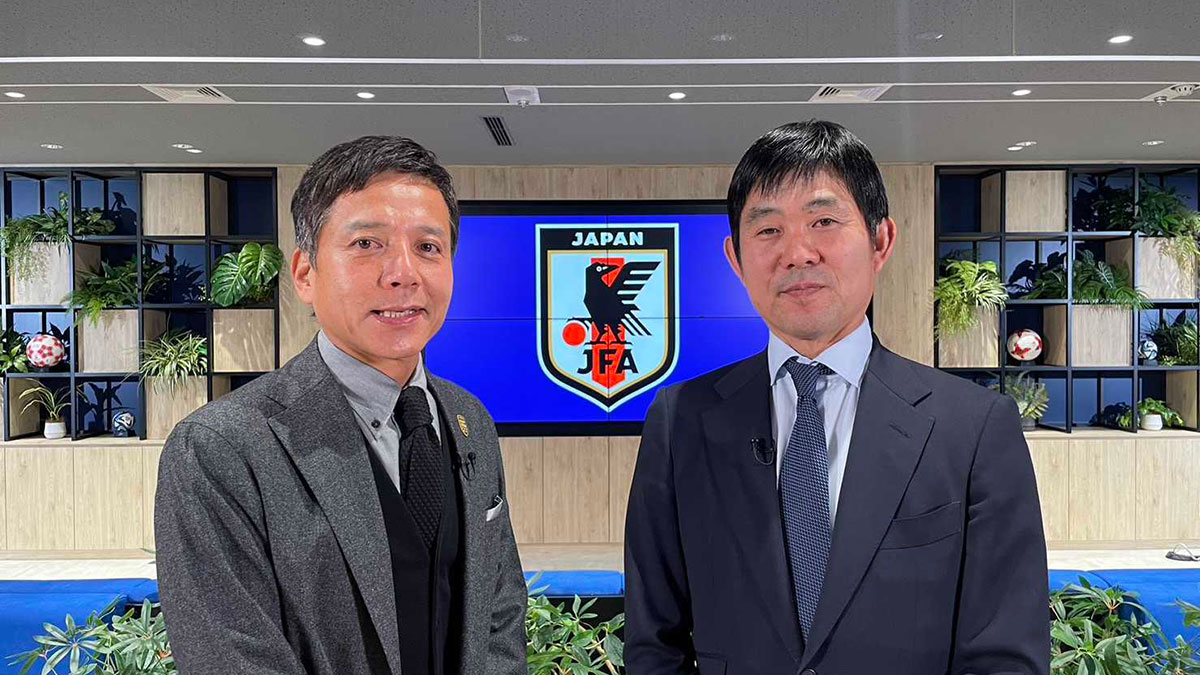 サッカー日本代表監督の森保一と勝村政信の対談が実現！森保ジャパンの強さの秘密に迫る